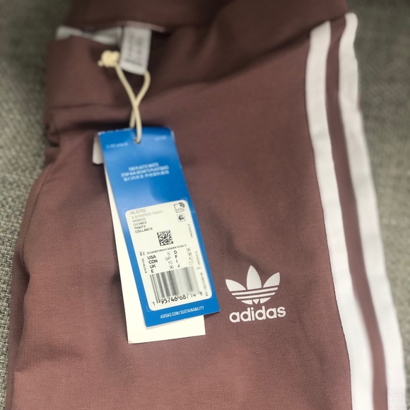 Adidas leggings size S, colour aubergine - Picture 2 of 4